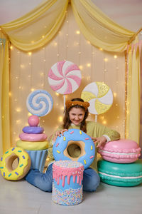 Close-up of christmas decorations