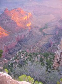 Scenic view of rock formation