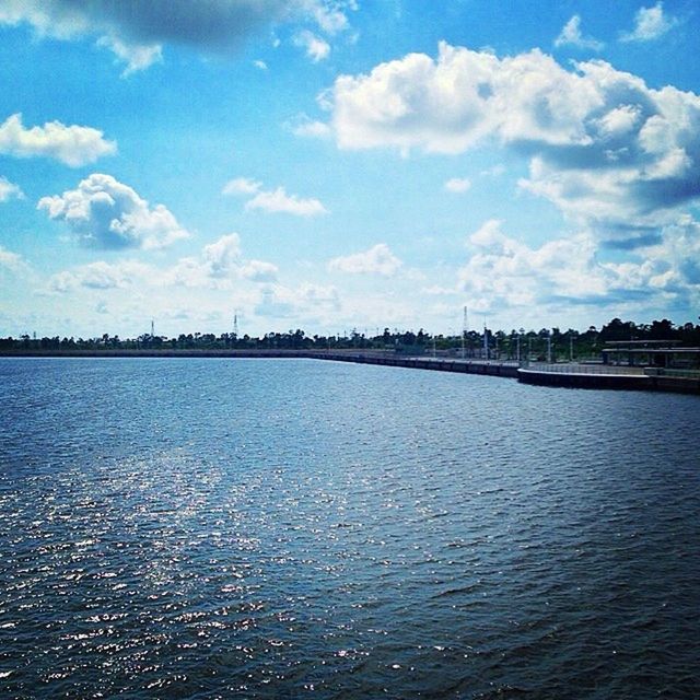 water, sky, waterfront, tranquil scene, tranquility, scenics, cloud - sky, rippled, beauty in nature, sea, blue, cloud, nature, idyllic, lake, river, reflection, calm, cloudy, outdoors