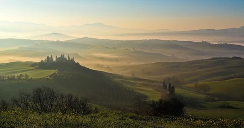 Scenic view of landscape against sky