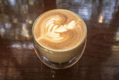 Close-up of coffee on table