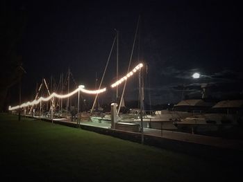 Harbor at night