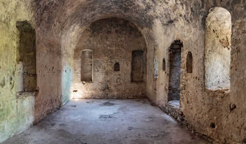 Old ruins in abandoned building