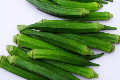 High angle view of chopped leaf in plate