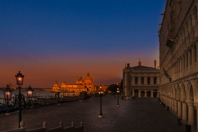 View of historical building against sky during sunset