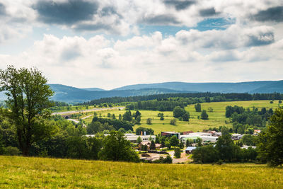 Scenic view of landscape against sky