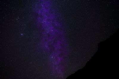 Low angle view of star field at night