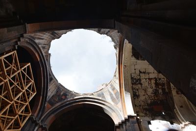 Low angle view of historical building against sky