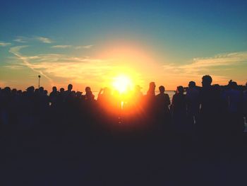 Silhouette of trees at sunset