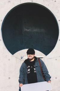Full length of a man standing outdoors