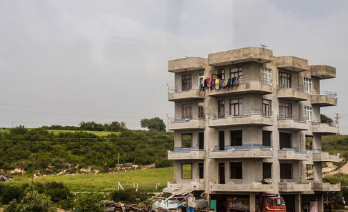 Low angle view of historical building