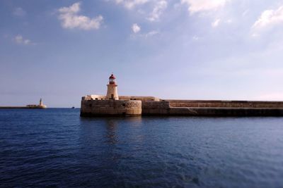 Lighthouse at seaside