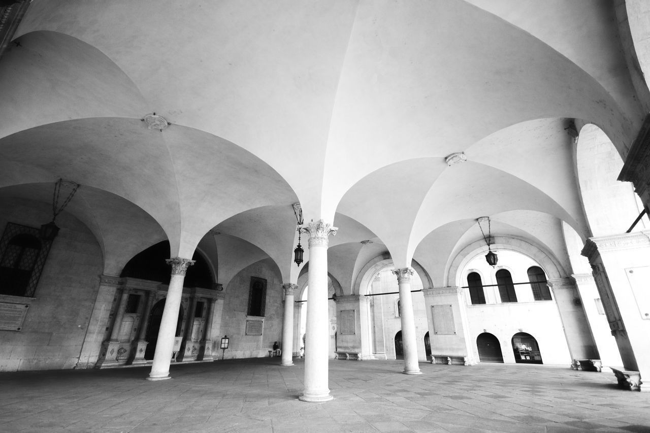 INTERIOR OF ILLUMINATED BUILDING