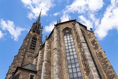 Low angle view of historical building against sky