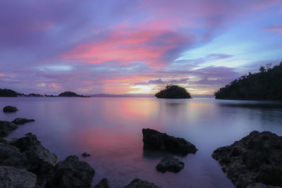 Scenic view of sunset sky