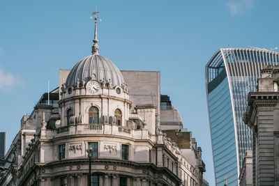 Low angle view of buildings against sky