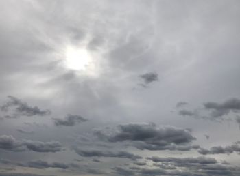 Low angle view of clouds in sky