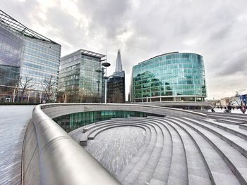 Modern buildings in city against sky