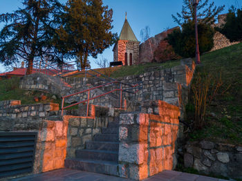 Buildings in a temple