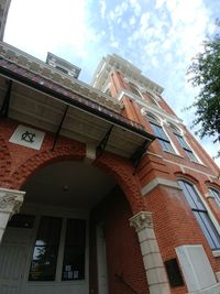 Low angle view of building against sky