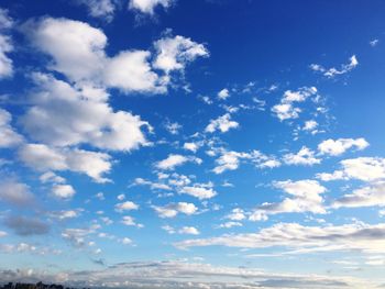 Low angle view of clouds in sky