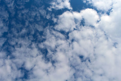 Low angle view of cloudy sky