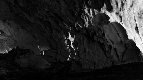 Rock formations in cave