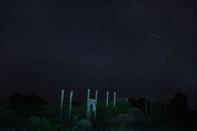 Scenic view of star field at night