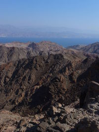 Scenic view of eilat mountains against sky