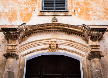 Low angle view of historical building