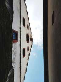 Low angle view of buildings against sky