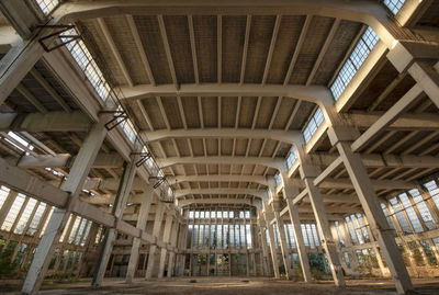 Low angle view of ceiling of building