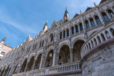 Low angle view of historical building