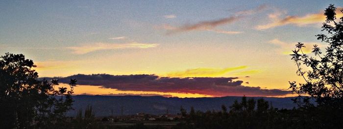 Scenic view of sky at sunset