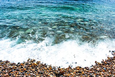 Scenic view of sea waves