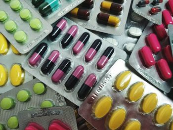 Full frame shot of multi colored pencils