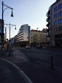 City street against sky