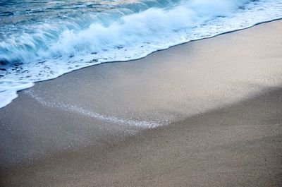 High angle view of beach