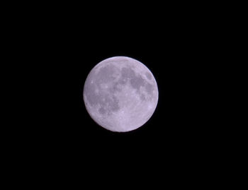 Low angle view of moon in sky