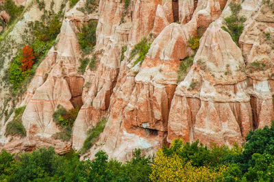 Scenic view of rock formations