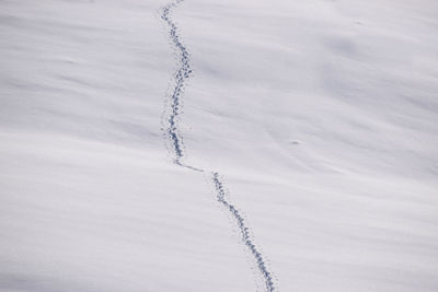 Full frame shot of snow covered land