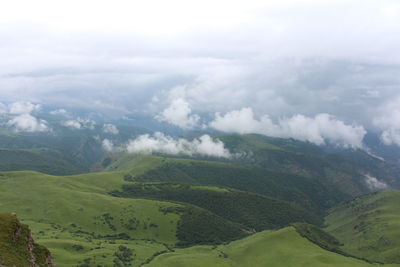 Aerial view of landscape against sky