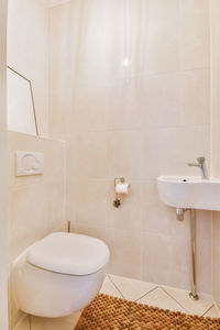 View of toilet bowl in kitchen