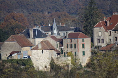 Buildings in a town