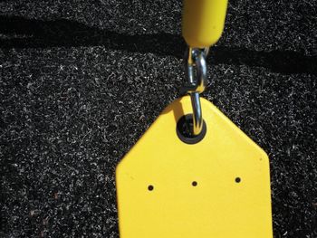 Close-up of yellow fabric