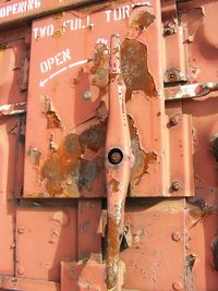 Full frame shot of rusty metal