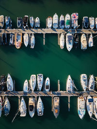 High angle view of shoes