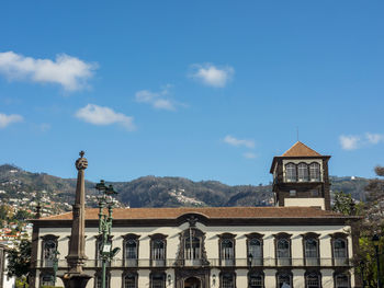 Low angle view of building against sky