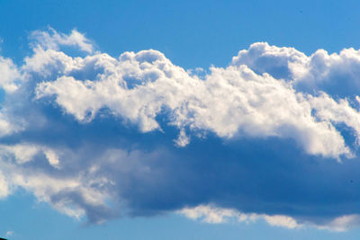 Low angle view of clouds in sky