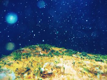 Scenic view of star field against star field at night